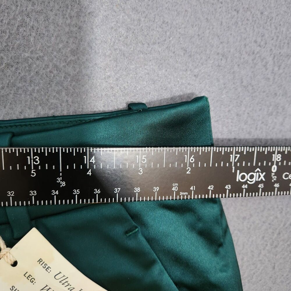 Abercrombie & fitch Satin Pants Women 14 Ultra High Rise Wide Leg NWT - Picture 12 of 15